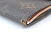 Authentic Louis Vuitton Monogram Porte Monnaie Billets Wallet M61660 LV K6138
