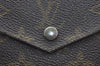 Authentic Louis Vuitton Monogram Porte Monnaie Billets Wallet M61660 LV K6138
