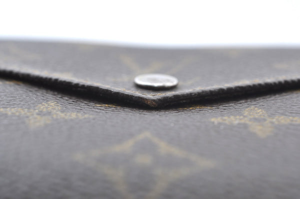 Authentic Louis Vuitton Monogram Porte Monnaie Billets Wallet M61660 LV K6138
