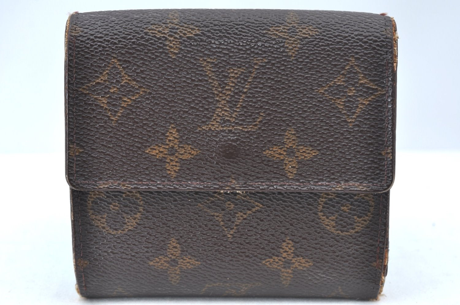 Authentic Louis Vuitton Monogram M61652 Porte Monnaie Billet Carte Credit K6140