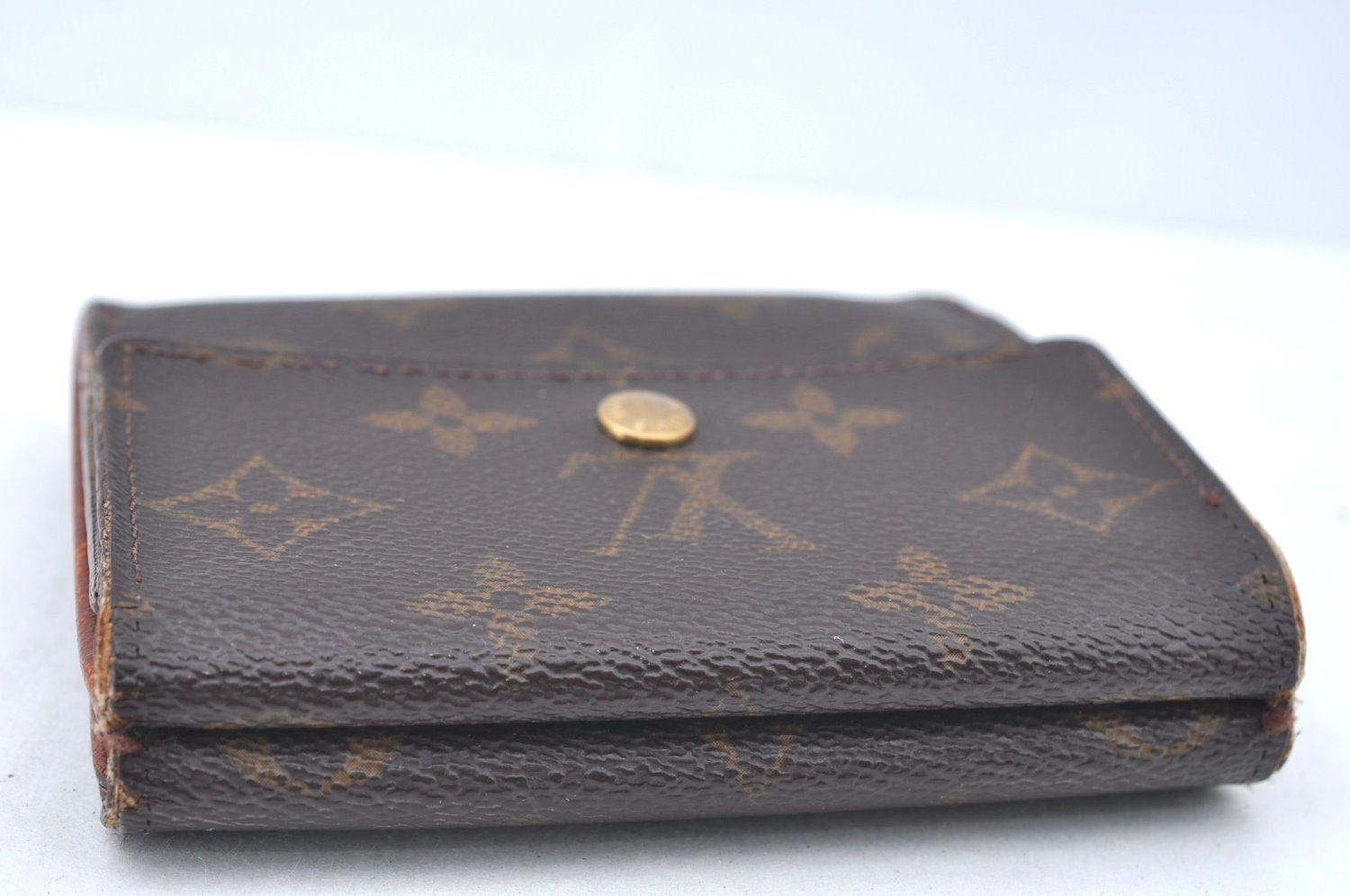 Authentic Louis Vuitton Monogram M61652 Porte Monnaie Billet Carte Credit K6140