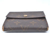 Authentic Louis Vuitton Monogram M61652 Porte Monnaie Billet Carte Credit K6140