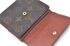 Authentic Louis Vuitton Monogram M61652 Porte Monnaie Billet Carte Credit K6140