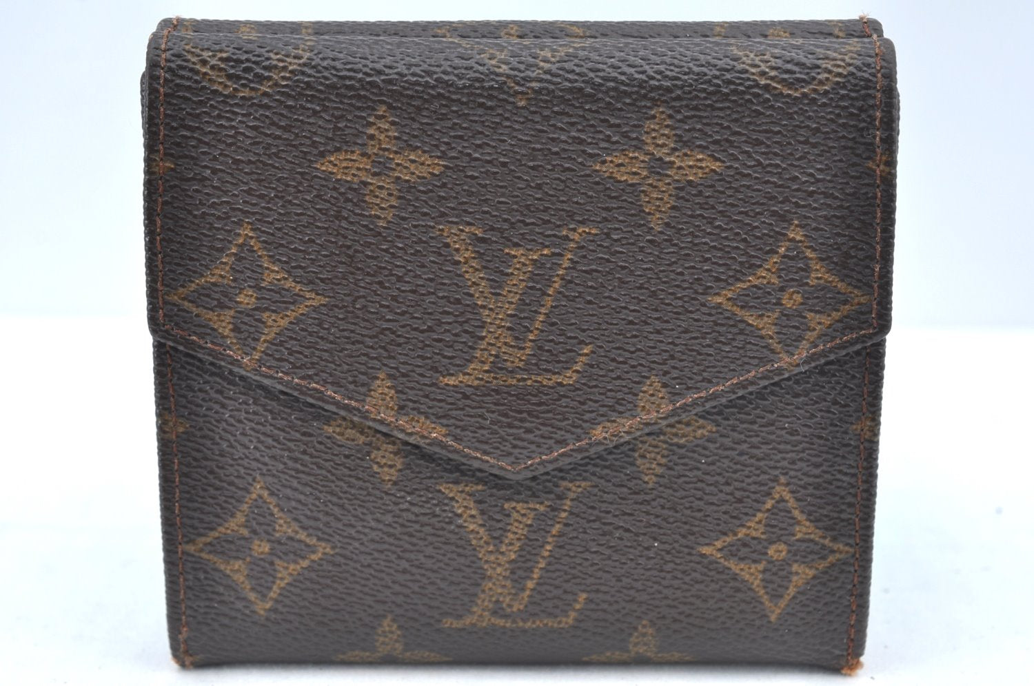 Authentic Louis Vuitton Monogram Porte Monnaie Billets Wallet M61660 LV K6141