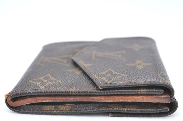 Authentic Louis Vuitton Monogram Porte Monnaie Billets Wallet M61660 LV K6141