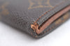 Authentic Louis Vuitton Monogram Porte Monnaie Billets Wallet M61660 LV K6141