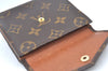 Authentic Louis Vuitton Monogram Porte Monnaie Billets Wallet M61660 LV K6141