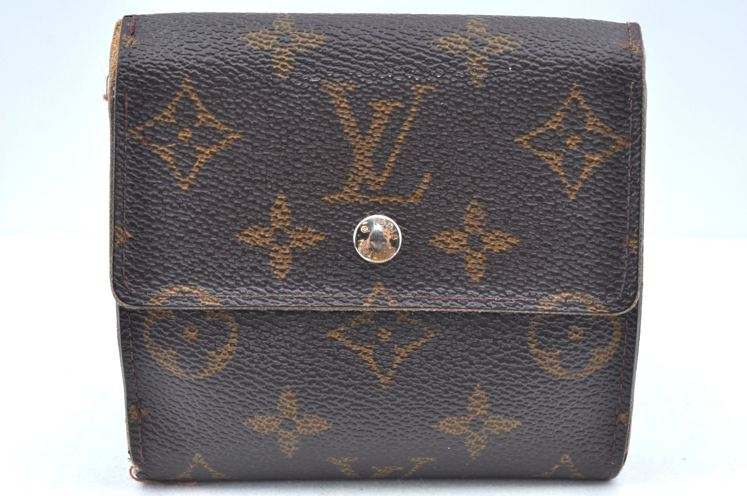 Authentic Louis Vuitton Monogram Portefeuille Elise Wallet Purse M61654 LV K6144