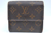 Authentic Louis Vuitton Monogram Portefeuille Elise Wallet Purse M61654 LV K6144