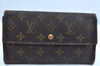 Authentic Louis Vuitton Monogram Porte Tresor International M61215 Wallet K6145