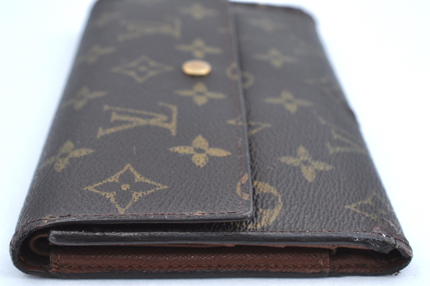 Authentic Louis Vuitton Monogram Porte Tresor International M61215 Wallet K6145