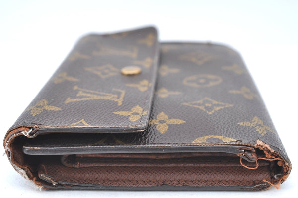 Authentic Louis Vuitton Monogram Porte Tresor International M61215 Wallet K6147