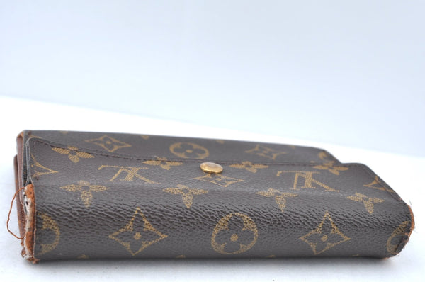 Authentic Louis Vuitton Monogram Porte Tresor International M61215 Wallet K6147