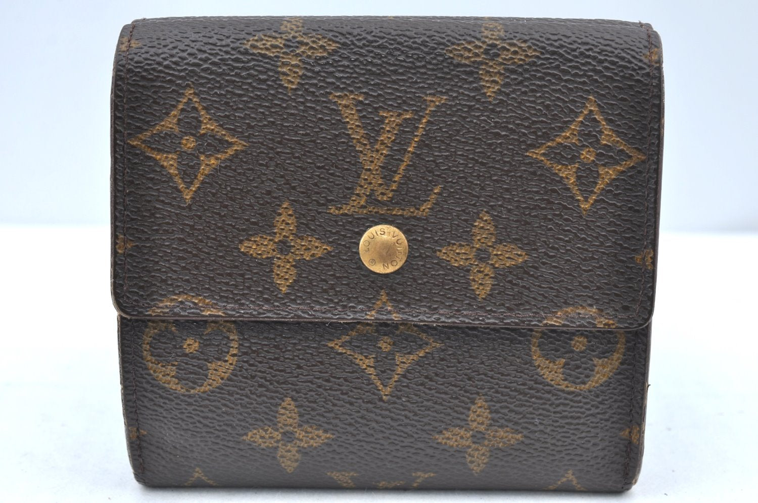 Authentic Louis Vuitton Monogram M61652 Porte Monnaie Billet Carte Credit K6148