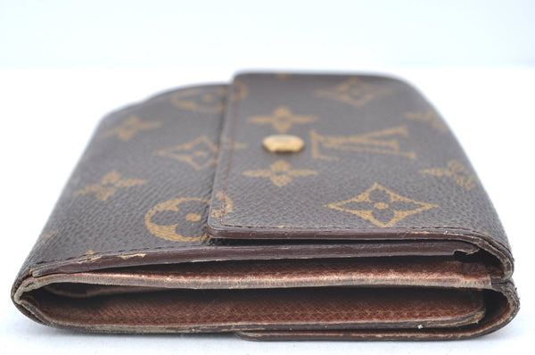 Authentic Louis Vuitton Monogram M61652 Porte Monnaie Billet Carte Credit K6148