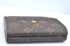 Authentic Louis Vuitton Monogram M61652 Porte Monnaie Billet Carte Credit K6148