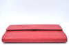 Authentic Louis Vuitton Epi Porte Tresor Etui Papier Wallet Red M63717 LV K6149