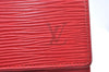 Authentic Louis Vuitton Epi Porte Tresor Etui Papier Wallet Red M63717 LV K6149