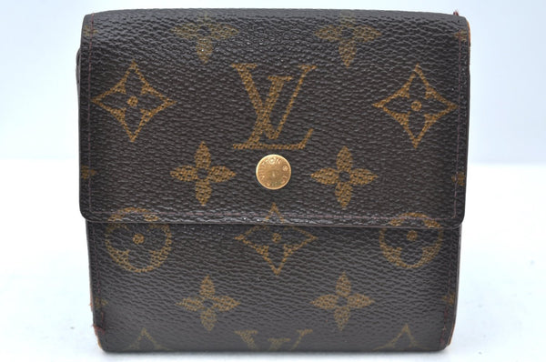 Authentic Louis Vuitton Monogram M61652 Porte Monnaie Billet Carte Credit K6153