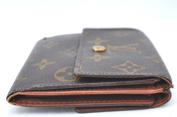 Authentic Louis Vuitton Monogram M61652 Porte Monnaie Billet Carte Credit K6153