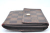 Authentic Louis Vuitton Damier Portefeuille Elise Trifold Wallet N61654 LV K6154