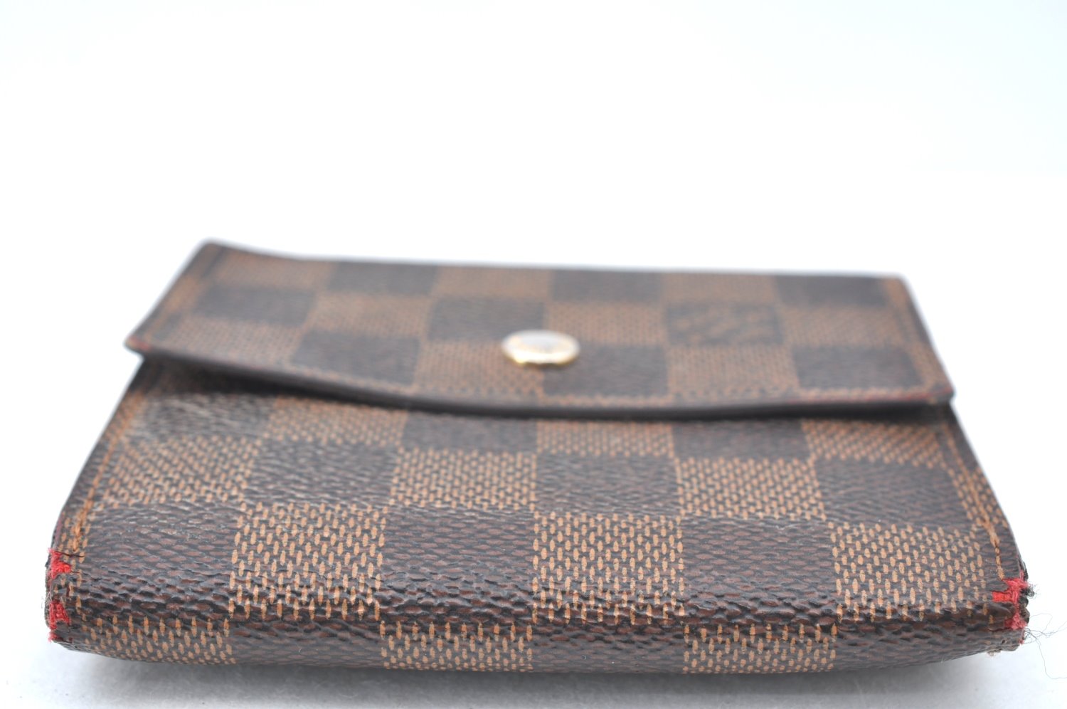 Authentic Louis Vuitton Damier Portefeuille Elise Trifold Wallet N61654 LV K6154