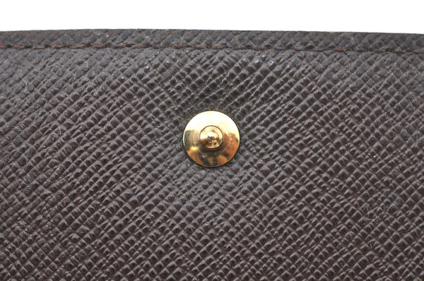 Authentic Louis Vuitton Damier Portefeuille Elise Trifold Wallet N61654 LV K6154