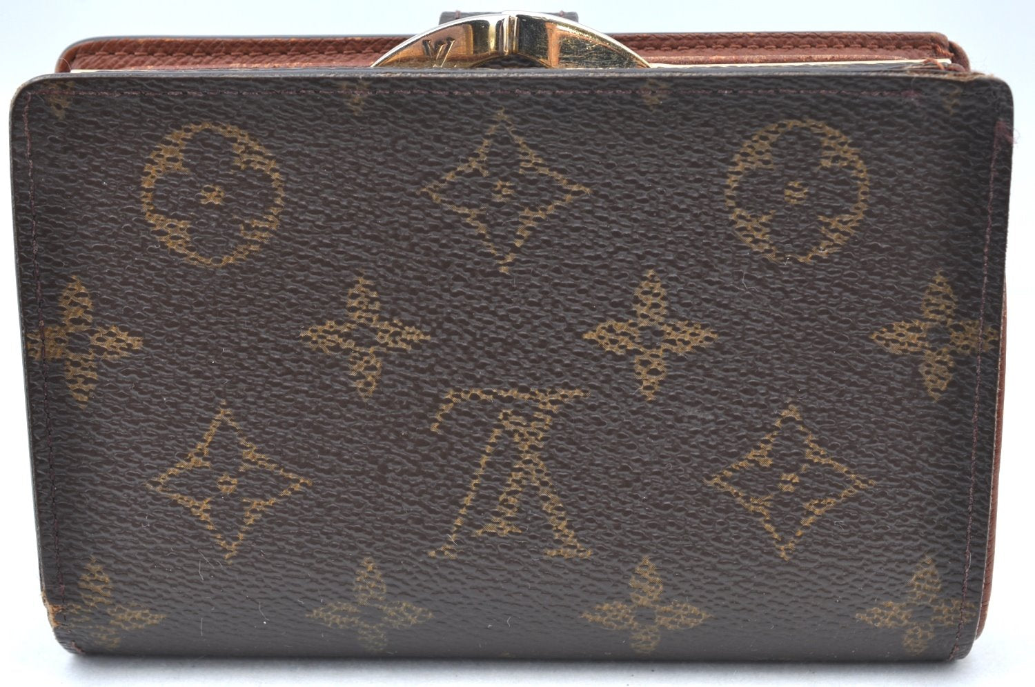 Auth Louis Vuitton Monogram Porte Monnaie Billets Viennois M61663 Wallet K6155