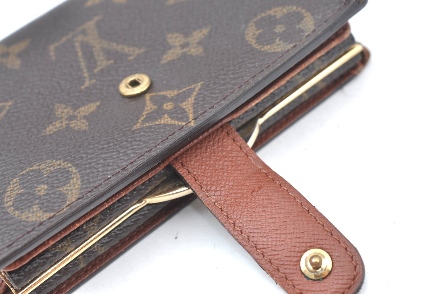 Auth Louis Vuitton Monogram Porte Monnaie Billets Viennois M61663 Wallet K6155