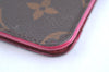 Authentic Louis Vuitton Monogram Folio Iphone 8+ Case Pink M63401 LV K6156