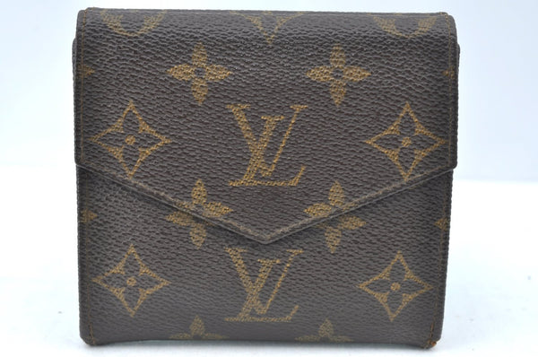 Authentic Louis Vuitton Monogram Porte Monnaie Billets Wallet M61660 LV K6158