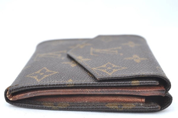 Authentic Louis Vuitton Monogram Porte Monnaie Billets Wallet M61660 LV K6158