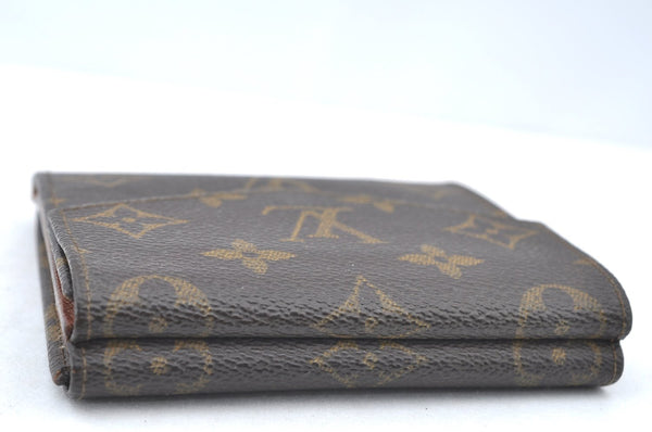 Authentic Louis Vuitton Monogram Porte Monnaie Billets Wallet M61660 LV K6158