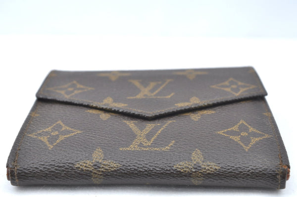 Authentic Louis Vuitton Monogram Porte Monnaie Billets Wallet M61660 LV K6158