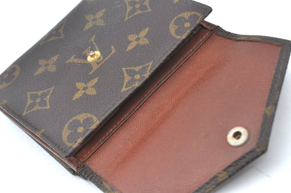 Authentic Louis Vuitton Monogram Porte Monnaie Billets Wallet M61660 LV K6158