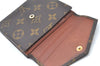 Authentic Louis Vuitton Monogram Porte Monnaie Billets Wallet M61660 LV K6158