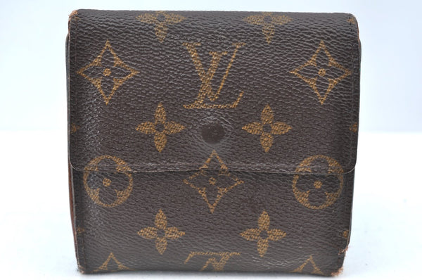 Authentic Louis Vuitton Monogram M61652 Porte Monnaie Billet Carte Credit K6160