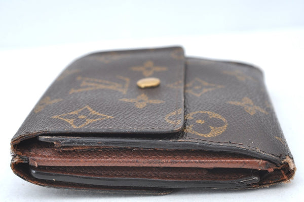 Authentic Louis Vuitton Monogram M61652 Porte Monnaie Billet Carte Credit K6160