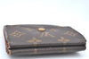 Authentic Louis Vuitton Monogram M61652 Porte Monnaie Billet Carte Credit K6160