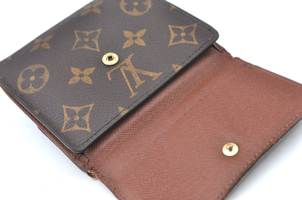 Authentic Louis Vuitton Monogram M61652 Porte Monnaie Billet Carte Credit K6160