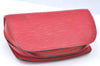 Authentic Louis Vuitton Epi Dauphine Cosmetic Pouch Red M48447 LV K6163