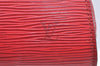 Authentic Louis Vuitton Epi Dauphine Cosmetic Pouch Red M48447 LV K6163