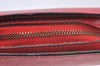 Authentic Louis Vuitton Epi Dauphine Cosmetic Pouch Red M48447 LV K6163