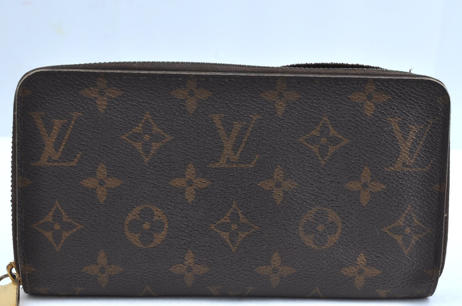 Authentic Louis Vuitton Monogram Zippy Long Wallet Purse M60017 LV Junk K6166