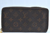 Authentic Louis Vuitton Monogram Zippy Long Wallet Purse M60017 LV Junk K6166