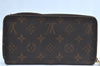 Authentic Louis Vuitton Monogram Zippy Long Wallet Purse M60017 LV Junk K6166