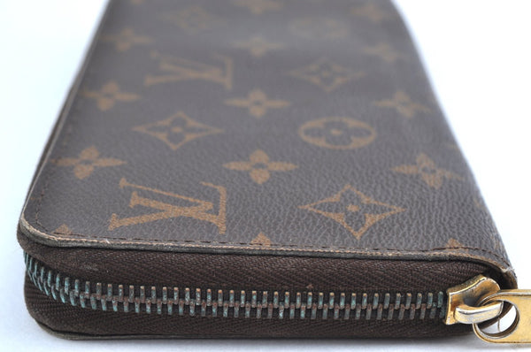 Authentic Louis Vuitton Monogram Zippy Long Wallet Purse M60017 LV Junk K6166