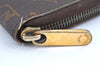 Authentic Louis Vuitton Monogram Zippy Long Wallet Purse M60017 LV Junk K6166