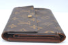 Authentic Louis Vuitton Monogram Porte Tresor Etui Papier Wallet M61202 LV K6168