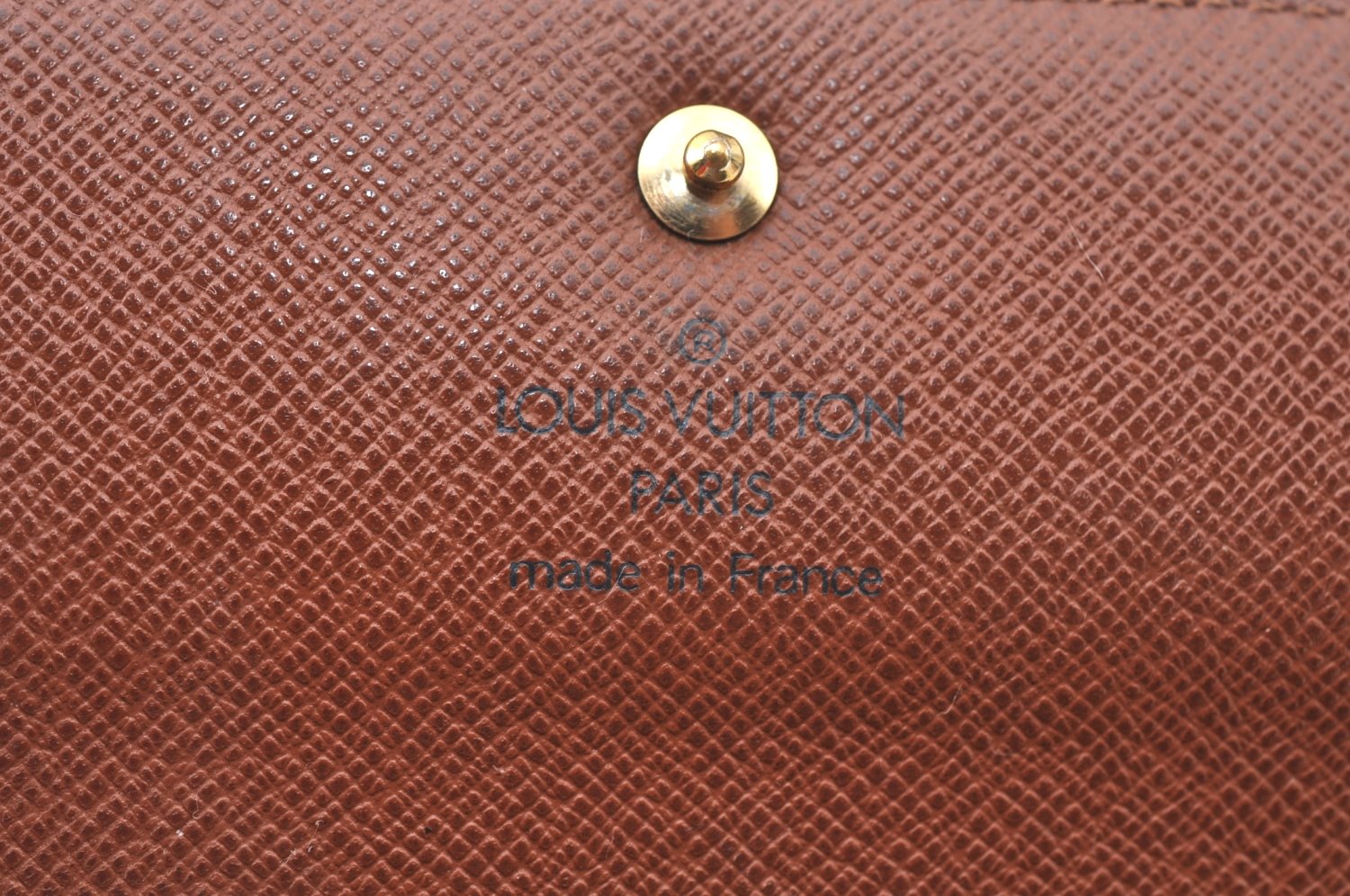 Authentic Louis Vuitton Monogram Porte Tresor Etui Papier Wallet M61202 LV K6168